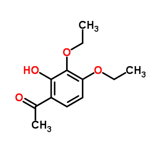 1-(3,4-二乙氧基-2-羥基苯基)-乙酮結(jié)構(gòu)式_6342-86-5結(jié)構(gòu)式