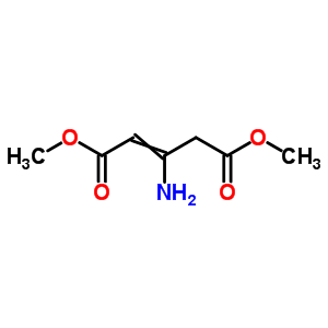3-氨基-2-戊二酸二甲酯結(jié)構(gòu)式_63547-62-6結(jié)構(gòu)式