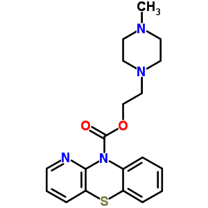 10H-吡啶并[3,2-b][1,4]苯并噻嗪-10-羧酸 2-(4-甲基哌嗪)乙酯結(jié)構(gòu)式_63885-81-4結(jié)構(gòu)式