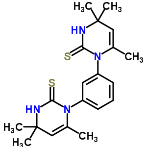 1,1-(1,3-亞苯基)雙(3,4-二氫-4,4,6-三甲基-2(1h)-嘧啶硫酮)結(jié)構(gòu)式_63886-72-6結(jié)構(gòu)式