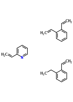 2-乙烯基吡啶與二苯乙烯和乙烯基乙基苯的聚合物結(jié)構(gòu)式_63951-51-9結(jié)構(gòu)式