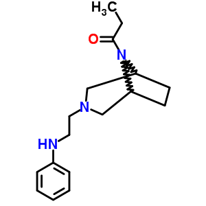 3-(2-苯胺乙基)-8-丙?；?3,8-二氮雜雙環(huán)[3.2.1]辛烷結構式_63978-10-9結構式
