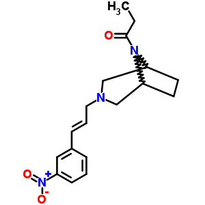 8-丙?；?3-[3-(3-硝基苯基)-2-丙烯基]-3,8-二氮雜雙環(huán)[3.2.1]辛烷結(jié)構(gòu)式_63990-46-5結(jié)構(gòu)式