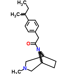 8-(P-異丁基苯基乙?；?-3-甲基-3,8-二氮雜雙環(huán)[3.2.1]辛烷結(jié)構(gòu)式_63990-63-6結(jié)構(gòu)式
