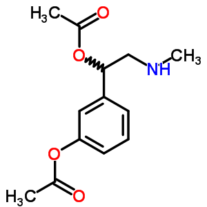 3-(乙酰基氧基)-α-[(甲基氨基)甲基]芐基 =乙酸酯結(jié)構(gòu)式_63991-22-0結(jié)構(gòu)式