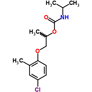 (9CI)-(1-甲基乙基)-氨基甲酸 2-(4-氯-2-甲基苯氧基)-1-甲基乙酯結構式_64120-59-8結構式