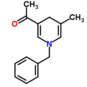 1-[1,4-二氫-5-甲基-1-(苯基甲基)-3-吡啶]-乙酮結(jié)構(gòu)式_64497-95-6結(jié)構(gòu)式