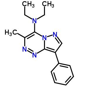 N,N-二乙基-3-甲基-8-苯基-吡唑并[5,1-c][1,2,4]噻嗪-4-胺結(jié)構(gòu)式_64781-51-7結(jié)構(gòu)式