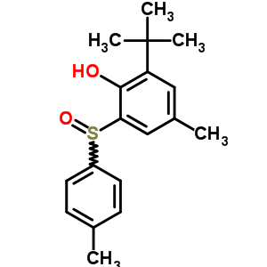 2-(1,1-二甲基乙基)-4-甲基-6-[(4-甲基苯基)亞磺?；鵠-苯酚結構式_64791-00-0結構式