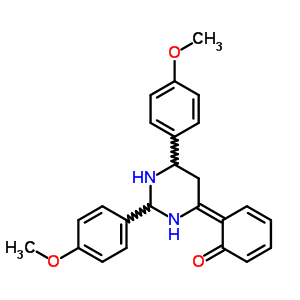 2-[1,2,5,6-四氫-2,6-雙(4-甲氧基苯基)-4-嘧啶]-苯酚結(jié)構(gòu)式_64968-35-0結(jié)構(gòu)式