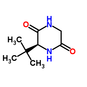 (S)-3-叔丁基-2,5-哌嗪二酮結(jié)構(gòu)式_65050-07-9結(jié)構(gòu)式