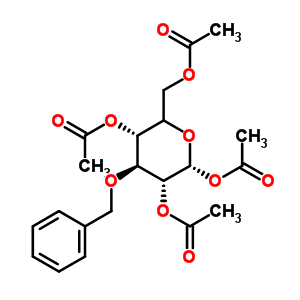 (5Xi)-1,2,4,6-四-O-乙?；?3-O-芐基-alpha-D-木糖基-吡喃己糖結構式_65827-58-9結構式