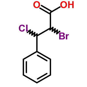 a-溴-b-氯-苯丙酸結(jié)構(gòu)式_6622-79-3結(jié)構(gòu)式