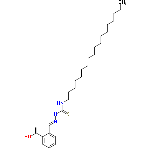 2-[(Z)-(十八基硫代氨基甲酰肼基)甲基]苯甲酸結構式_6637-00-9結構式