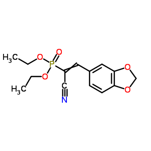 (9CI)-[2-(1,3-苯并二氧雜環(huán)戊烯l-5-基)-1-氰基乙烯]-磷酸二乙酯結構式_66577-01-3結構式
