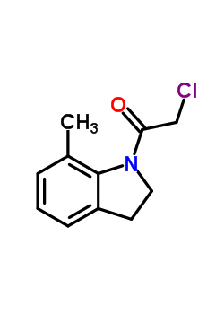 1H-indole, 1-(chloroacetyl)-2,3-dihydro-7-methyl- (9ci)Structure,66624-43-9Structure 1H-indole, 1-(chloroacetyl)-2,3-dihydro-7-methyl- (9ci) Structure,66624-43-9Structure