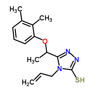 4-烯丙基-5-[1-(2,3-二甲基苯氧基)乙基]-4H-1,2,4-噻唑-3-硫醇結(jié)構(gòu)式_667413-66-3結(jié)構(gòu)式
