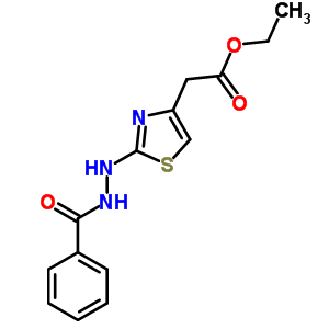 2-[2-(2-苯甲?；禄?-1,3-噻唑-4-基]乙酸乙酯結(jié)構(gòu)式_66870-61-9結(jié)構(gòu)式
