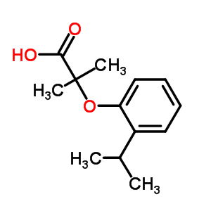 2-(2-異丙基苯氧基)-2-甲基丙酸結(jié)構(gòu)式_669726-38-9結(jié)構(gòu)式