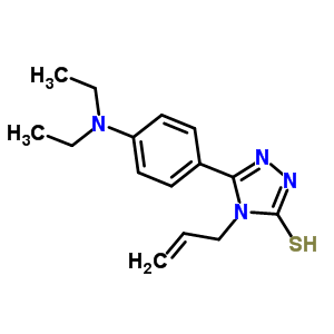 4-烯丙基-5-[4-(二乙基氨基)苯基]-4H-1,2,4-噻唑-3-硫醇結構式_669748-48-5結構式
