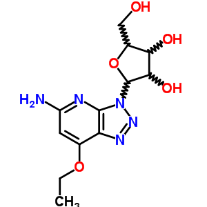 7-乙氧基-3-b-d-呋核亞硝脲-3H-1,2,3-噻唑并[4,5-b]吡啶-5-胺結(jié)構(gòu)式_67505-68-4結(jié)構(gòu)式