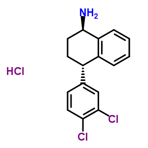 (1R,4s)-4-(3,4-dichlorophenyl)-1,2,3,4-tetrahydro-1-naphthalenamine hydrochloride (1:1)Structure,675126-08-6Structure (1R,4s)-4-(3,4-dichlorophenyl)-1,2,3,4-tetrahydro-1-naphthalenamine hydrochloride (1:1) Structure,675126-08-6Structure