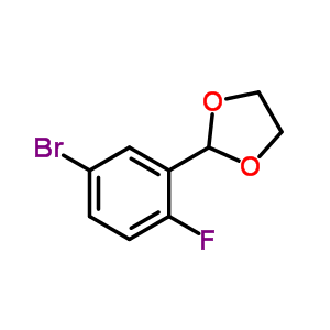 2-(5-Bromo-2-fluorophenyl)-1,3-dioxolane Structure,679840-30-3Structure