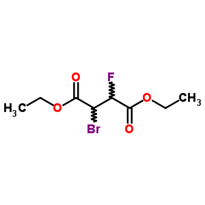 2-溴-3-氟琥珀酸二乙酯結構式_685-80-3結構式