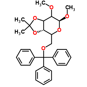 Methyl 3,4-o-isopropylidene-2-o-methyl-6-o-tritylhexopyranosideStructure,69182-49-6Structure Methyl 3,4-o-isopropylidene-2-o-methyl-6-o-tritylhexopyranoside Structure,69182-49-6Structure