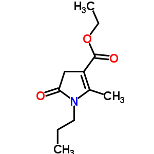 2-甲基-5-氧代-1-丙基-4H-吡咯-3-羧酸乙酯結構式_6942-12-7結構式