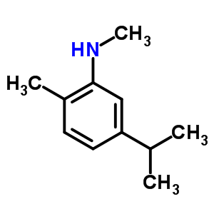 5-異丙基-n,2-二甲基苯胺結(jié)構(gòu)式_6950-94-3結(jié)構(gòu)式