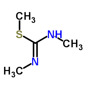 S,N,N’-三甲基異硫脲碘化物結(jié)構(gòu)式_6966-83-2結(jié)構(gòu)式