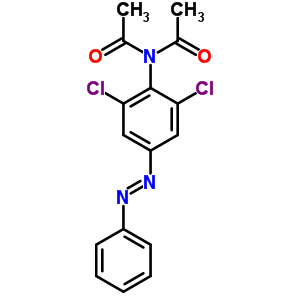 N-乙?；?N-[2,6-二氯-4-(2-苯基二氮雜烯)苯基]-乙酰胺結(jié)構(gòu)式_7145-67-7結(jié)構(gòu)式