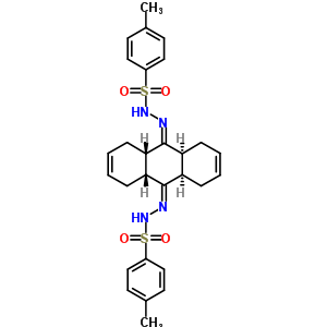 N-[[(4aS,8aR,9aR,10aS)-10-[(4-甲基苯基)磺?；禄鵠-1,4,4a,5,8,8a,9a,10a-八氫蒽-9-基]氨基]-4-甲基-苯磺酰胺結(jié)構(gòu)式_72284-68-5結(jié)構(gòu)式
