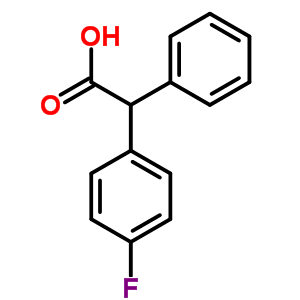 2-(4-氟苯基)-2-苯乙酸結(jié)構(gòu)式_723-69-3結(jié)構(gòu)式