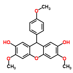 3,6-Dimethoxy-9-(4-methoxyphenyl)-9h-xanthene-2,7-diolStructure,73374-22-8Structure 3,6-Dimethoxy-9-(4-methoxyphenyl)-9h-xanthene-2,7-diol Structure,73374-22-8Structure