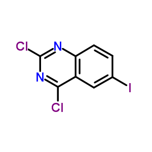 2,4-二氯-6-碘喹唑啉結構式_74173-76-5結構式