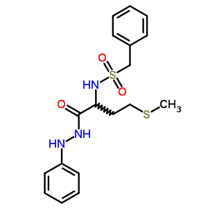 N-[1-(苯胺氨基甲酰)-3-甲基磺酰基-丙基]-1-苯基-甲烷磺酰胺結(jié)構(gòu)式_7475-22-1結(jié)構(gòu)式