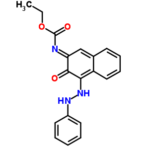 (NE)-N-[3-氧代-4-(2-苯肼基)萘-2-基]氨基甲酸乙酯結(jié)構(gòu)式_7512-42-7結(jié)構(gòu)式