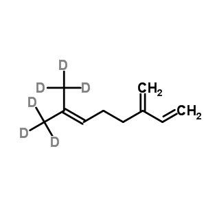 beta-月桂烯-d6結(jié)構(gòu)式_75351-99-4結(jié)構(gòu)式