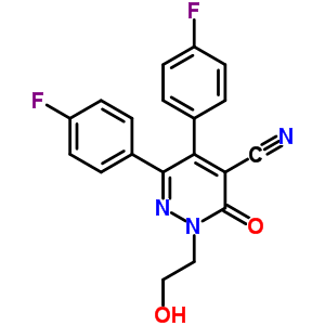 5,6-雙(4-氟苯基)-2,3-二氫-2-(2-羥基乙基)-3-氧代-4-吡嗪甲腈結(jié)構(gòu)式_75643-56-0結(jié)構(gòu)式