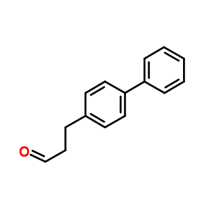 3-聯(lián)苯-4-丙醛結構式_75677-09-7結構式