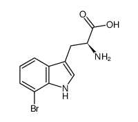 7-溴-l-色氨酸結構式_75816-19-2結構式