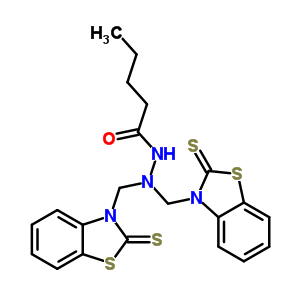 2, 2-雙[(2-硫氧代-3(2H)-苯并噻唑)甲基]肼戊酸結(jié)構(gòu)式_76151-51-4結(jié)構(gòu)式