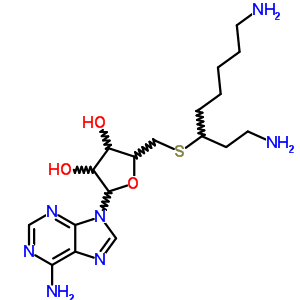 5-s-[6-氨基-1-(2-氨基乙基)己基]-5-硫代-腺苷酸結(jié)構(gòu)式_76426-40-9結(jié)構(gòu)式