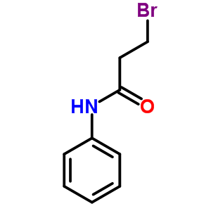 3-溴-n-苯基丙酰胺結(jié)構(gòu)式_7661-07-6結(jié)構(gòu)式