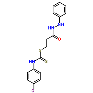 1-[2-(苯胺氨基甲酰)乙基磺?；鵠-n-(4-氯苯基)甲烷硫代酰胺結(jié)構(gòu)式_77052-75-6結(jié)構(gòu)式