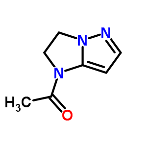 1H-imidazo[1,2-b]pyrazole, 1-acetyl-2,3-dihydro- (6ci,9ci) Structure,78000-94-9Structure