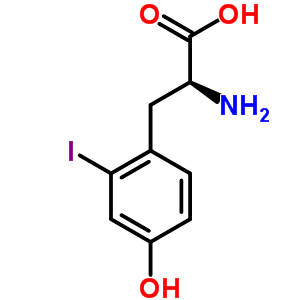 2-碘酪氨酸結構式_78853-38-0結構式