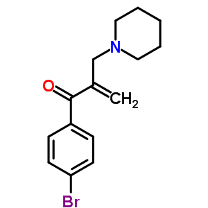1-(4-溴苯基)-2-(1-哌啶基甲基)鹽酸鹽 (1:1)2-丙烯-1-酮結(jié)構(gòu)式_78888-53-6結(jié)構(gòu)式